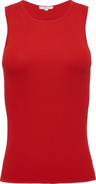 Produktbild S.Oliver Strickpullunder Geripptes Feinstrick-Top im Slim Fit (46)