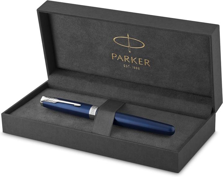 Actual product image Parker Pen Sonnet (Silver, Blue, 1 x)