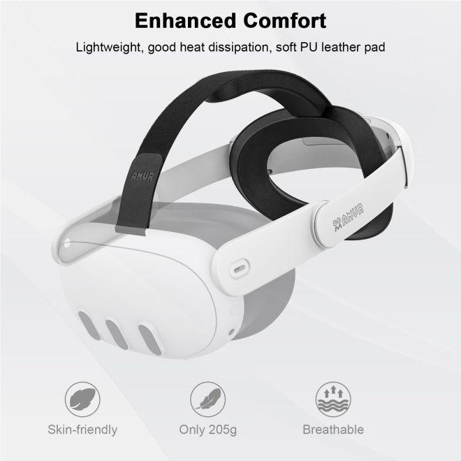 Produktbild AMVR Elite Head Strap für Meta Quest 3 / 3S – Komfortables & leichtes Kopfband