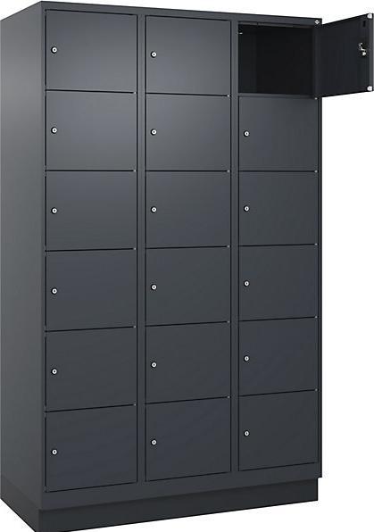 Actual product image kaiserkraft 6-compartment locker Evolo PLUS (120 x 50 x 195 cm)