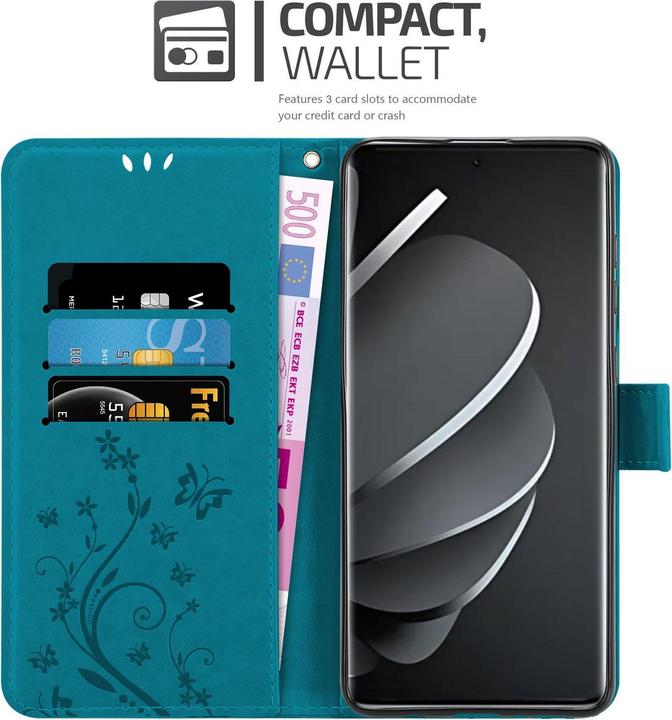 Produktbild Cadorabo Hülle für Xiaomi RedMi Note 14 Pro 5G mit Blumen Muster (Xiaomi Redmi Note 14 Pro 5G)