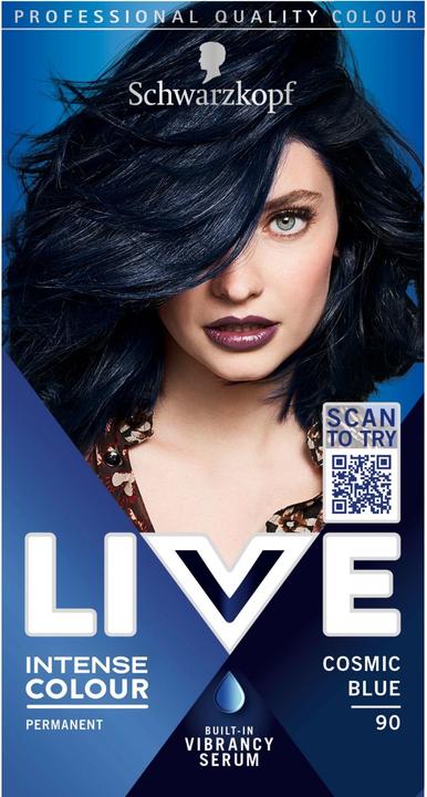 Actual product image Schwarzkopf Live Intense Colour Gel 090 Cosmic Blue (90 Cosmic Blue)