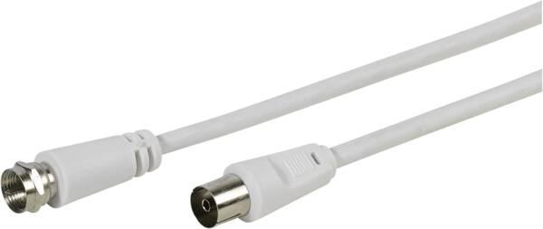 Produktbild Vivanco Empfängeranschlusskabel F Stecker <-> Koax Buchse 75dB, 5m (75 dB)