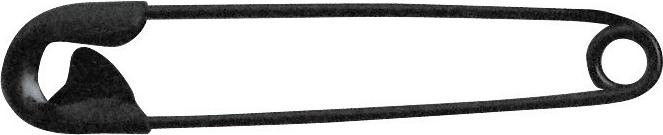 Produktbild Rayher Sicherheitsnadeln, 0, 65mm ø, schwarz, 258 Stüc