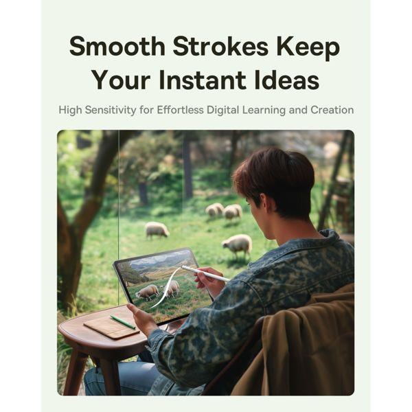 Actual product image Baseus Smooth Writing III Passive Stylus White