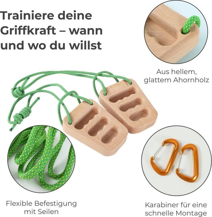 Produktbild Hermex 2er-Set Fingerboard Trapez Kletterzubehör Hangboard Kletterbrett