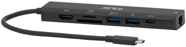 Produktbild Club 3D Club3D USB-C 7in1-HUB >HDMI/2xUSB/USB-C/LAN 4K60Hz PD100W retail (USB-C, 7 Ports)