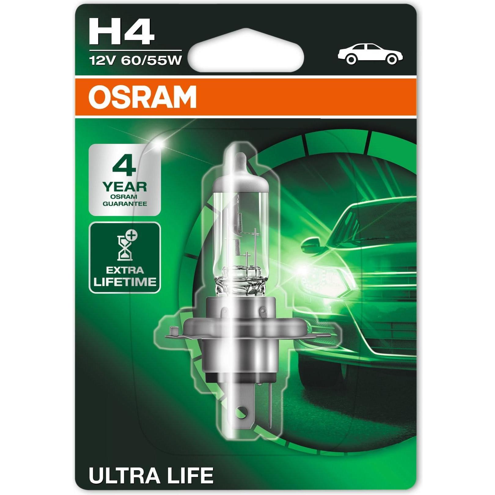 Osram, Illuminazione auto, lampada per fari H4, 64193ULT-01B, 12 V 60 55 W, Ul (H4)