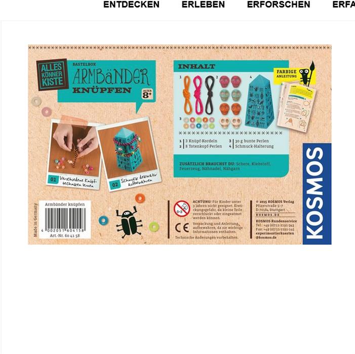 Actual product image Kosmos Knotting bracelets, d