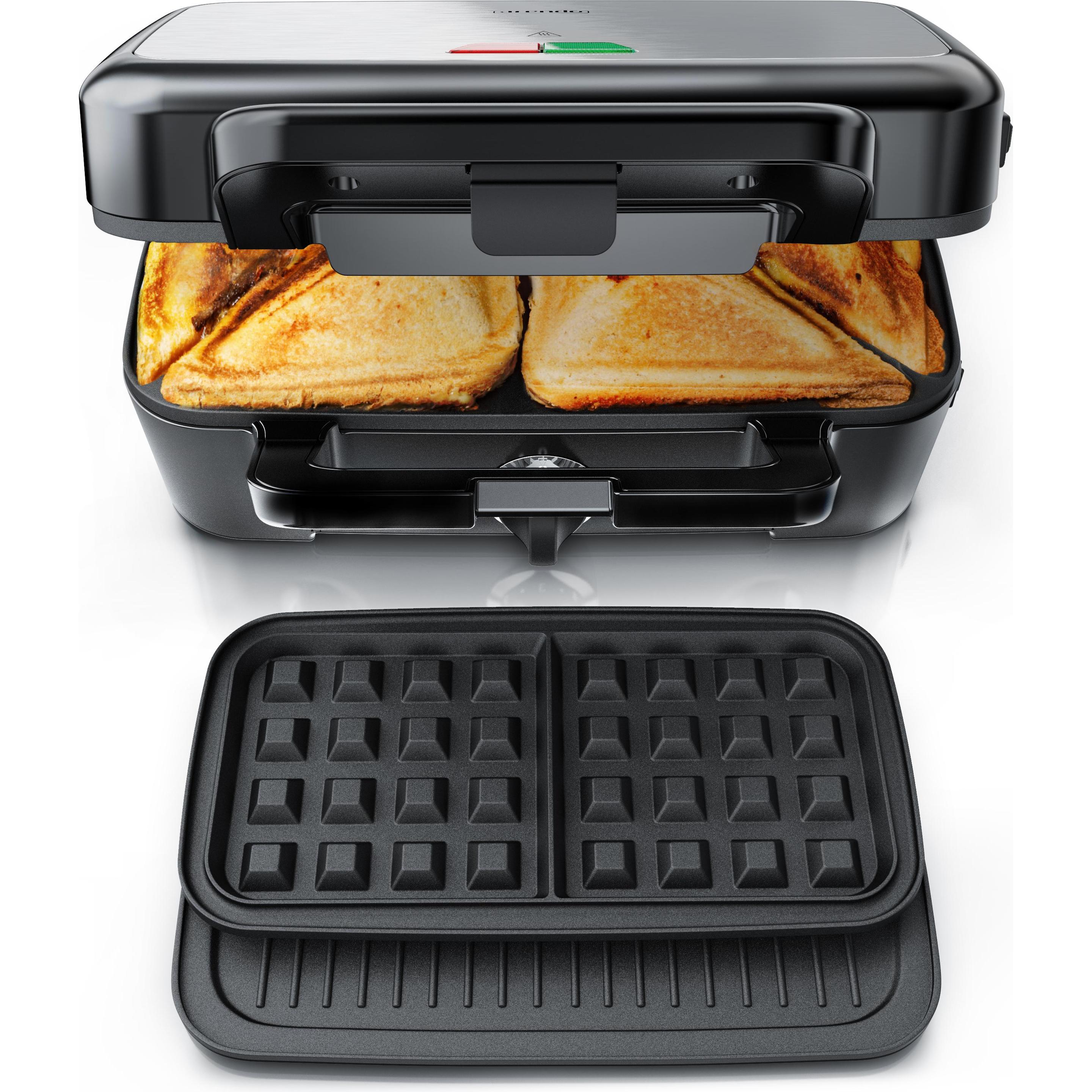 Arendo Sandwichmaker, Toaster, Silber