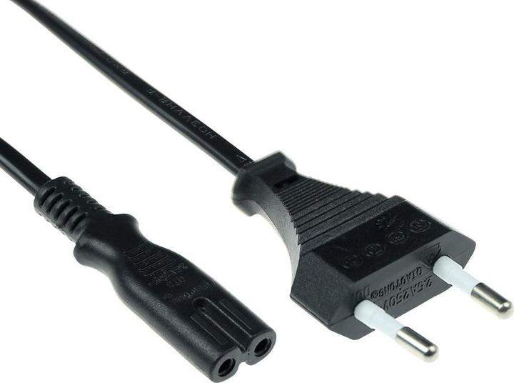 Produktbild ACT Powercord Euro male - C7 female black 3 m (3 m)