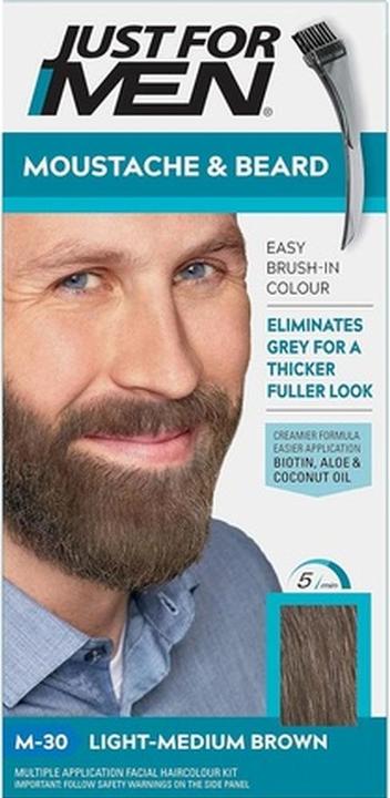 Actual product image Just For Men Moustache & Beard (Light-medium brown)