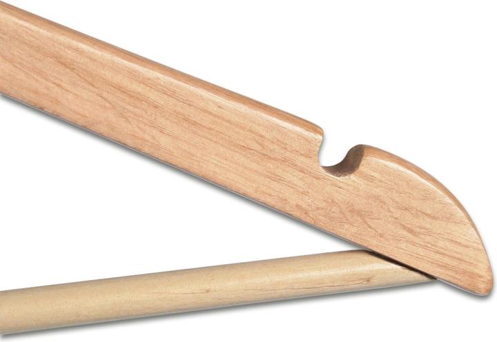 Produktbild Jago Kleiderbügel Holz 100 Stück Natur (100 x)