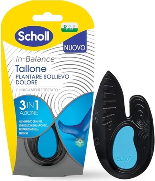 Image du produit Scholl In-Balance Pain Relief Shock Absorbing Insoles for Heel, Heel, Achilles Tendon, Size S, Women and Me