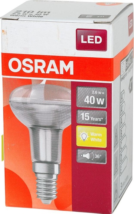 Actual product image Osram Star R50 (E14, 2.60 W, 210 lm, 1 x, F)