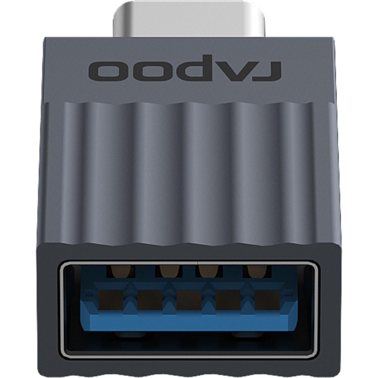 Thumbnail - Rapoo USB-C Adapter USB-C auf USB-A (USB Typ-C, 1.60 cm), Data + Video Adapter, Grau