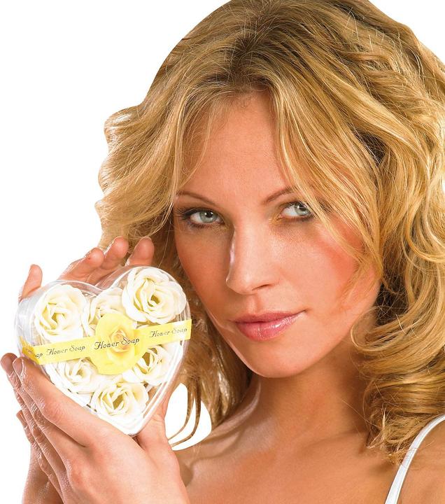 Immagine prodotto Pearl 6 saponi cremosi al profumo di rosa bianca in confezione regalo, confezione da 2 pezzi (Lozione di sapone)