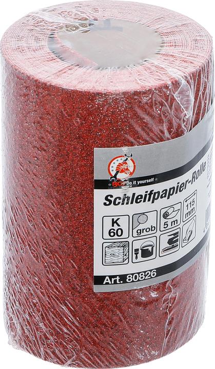 Image du produit BGS Rouleau de papier abrasif 115 mm x 5 m grain 60 (60)