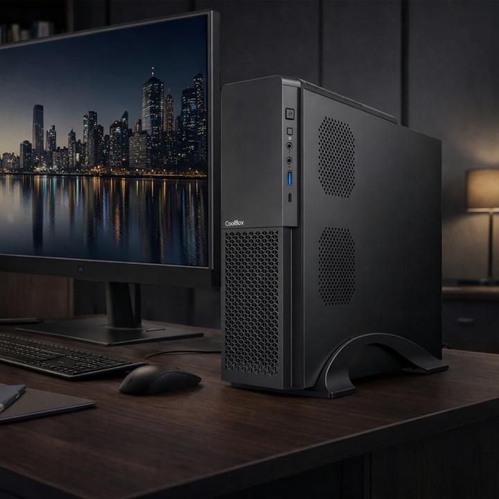 Actual product image CoolBox PC micro ATX T313 Slim (mATX, Mini-ITX)