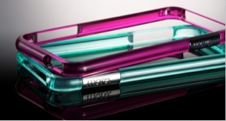 Produktbild more. Color Gem Lucent Bumper für iPhone 5/5S/SE Purple (Apple iPhone 5s, Apple iPhone 5)