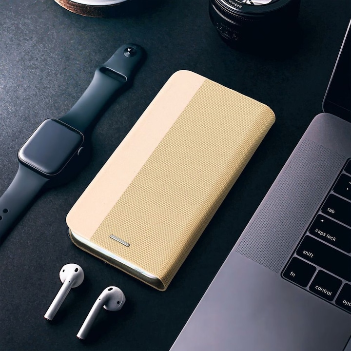 Produktbild OEM Cases SENSITIVE Book case for XIAOMI Redmi Note 14 5G gold (Xiaomi Redmi Note 14 Pro 5G)