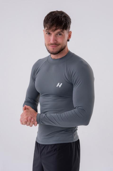Produktbild Nebbia Functional T-shirt with long sleeves "Active" 328 grey (L)