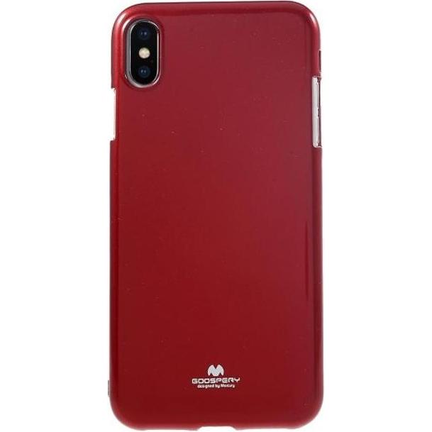 Goospery Pearl Jelly Series (Apple iPhone XS Max), Smartphone Hülle, Rot