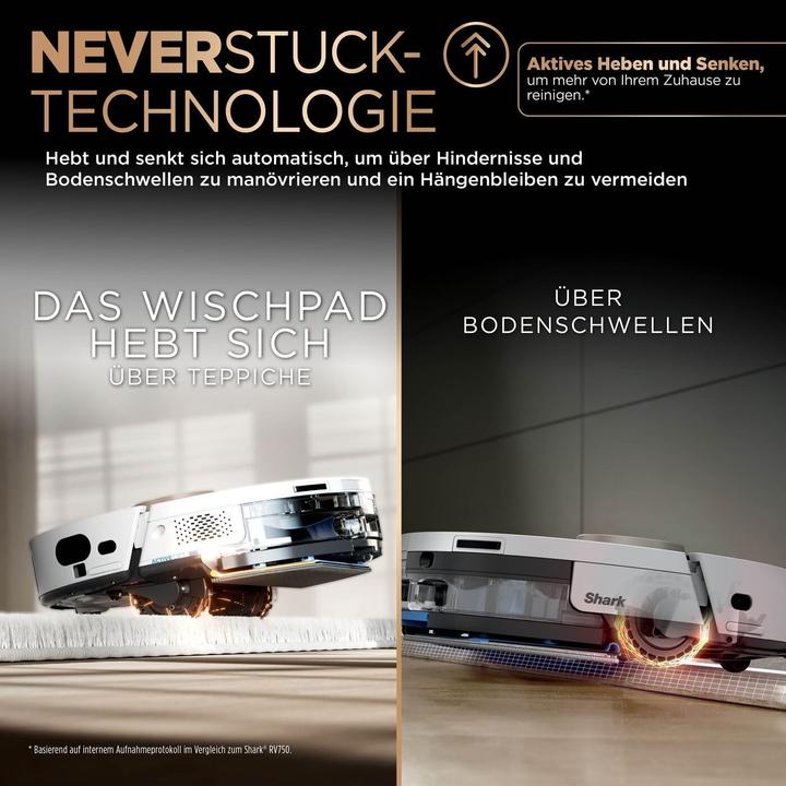 Actual product image Shark PowerDetect 2in1 Robot Vacuum and Mop NeverTouch Pro (Wiping pads (rotating))