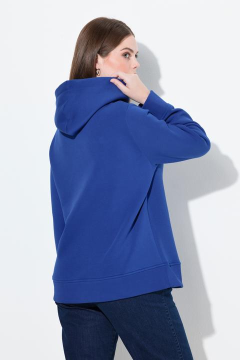Produktbild Ulla Popken Hoodie, Rippbündchen, Kapuze, Langarm (60)