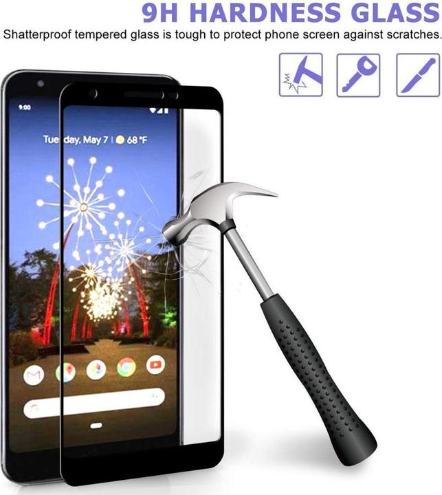 Image du produit Screenguard Google Pixel 3a Full Screen Protection en verre blindé 2.5D 9H (1 pcs, Google Pixel 3a)