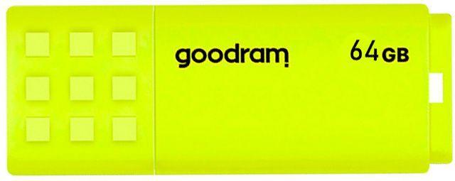 Actual product image Goodram UME2 UME2-0640Y0R11 Pendrive (64 GB, USB 2.0, yellow) (64 GB, USB-A)