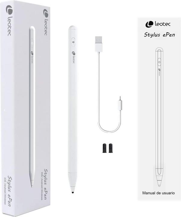 Image du produit Leotec STYLUS ePEN Plus (IOS, ANDROID,WINDOWS,140mAh,BLANCO,CARGA USB-C)