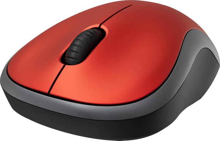 Actual product image Logitech MOUSE USB OPTICAL CORDL. M185/RED 910-002240 (Wireless)