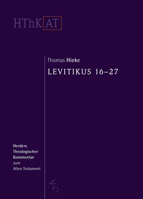 Produktbild Levitikus 16-27 (Deutsch, 2014)