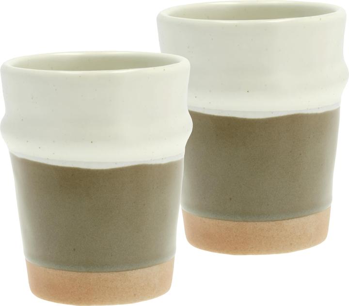 Actual product image Villa Collection Evig 350 ml coffee mug, 2 pieces, cream/rust brown (350 ml, 2 x)