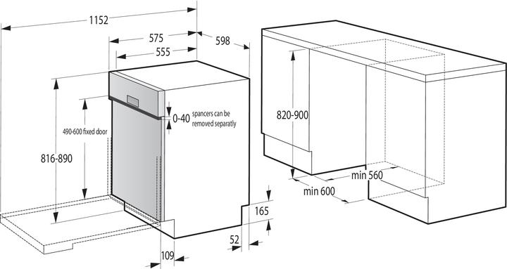 Actual product image Gorenje Dishwasher - GI673A61X -