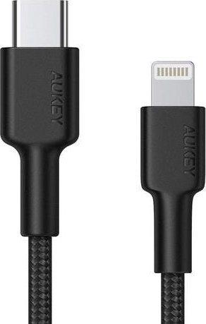 Produktbild Aukey Braided Nylon USB-C to Lightning Cable 1.8m (1.80 m, USB 2.0, 27 W)