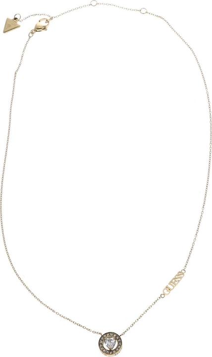 Guess Beautiful Gold Plated Mama Non Mama Heart Necklace (Stainless steel)