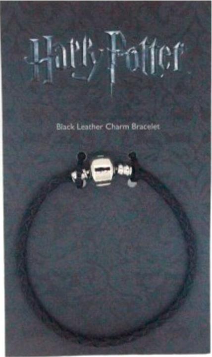 Produktbild GED Harry Potter Black Leather Charm Bracelet 19cm (19 cm, Schwarzes Leder)
