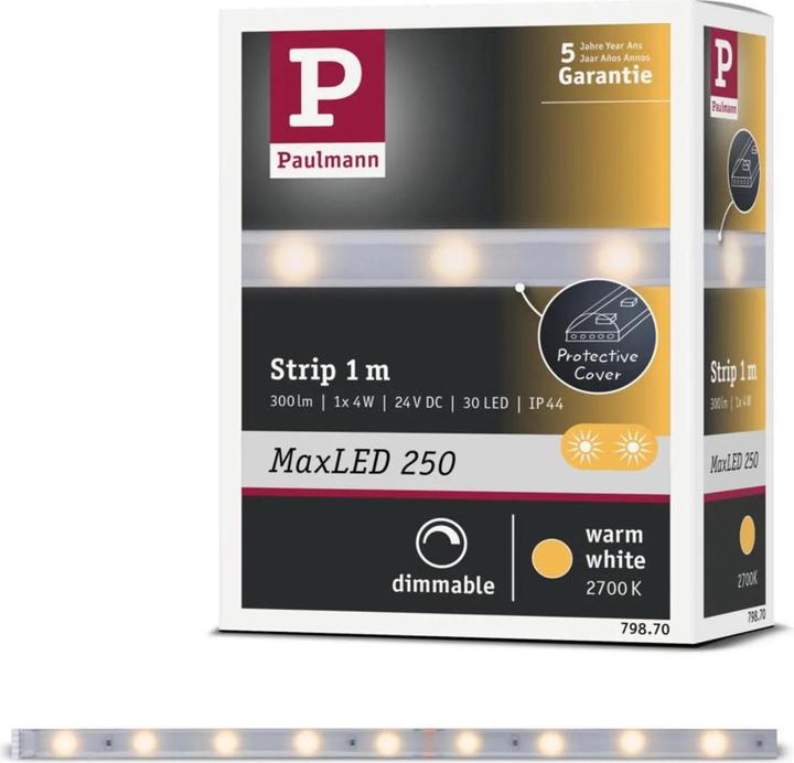 Produktbild Paulmann MaxLED 250 Stripe (Warmweiss, 100 cm, Indoor)