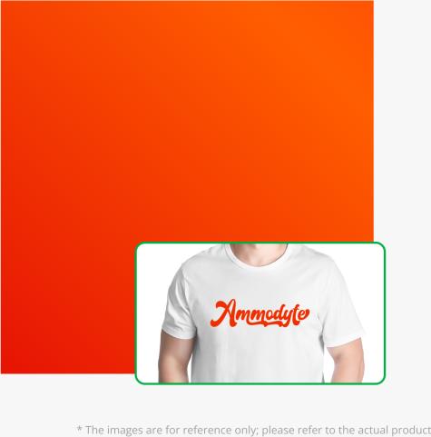 Actual product image Bambu Lab - Heat Transfer Vinyl - Neon Orange