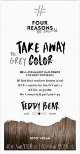 Actual product image Four Reasons Original Takeaway Color Teddy Bear 6.0 Demi-Permanent Hair Color Ammonia-Free and Fragr