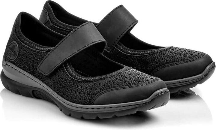 Image du produit Rieker Bequeme Lochmuster-Schuhe, schwarz (37)