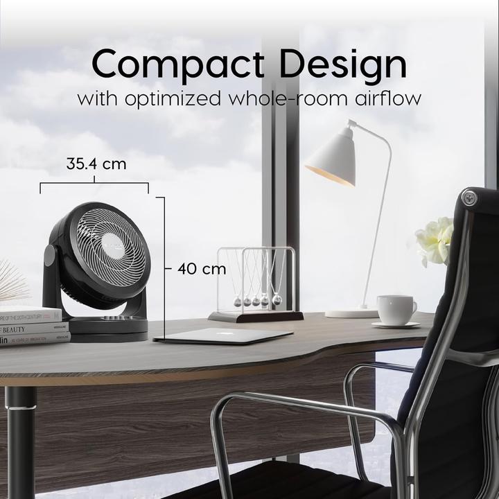 Produktbild Iris Ohyama Woozoo PCF-HM23 oszillierender Tischventilator mit 3 Geschwindigkeiten (35 dB)