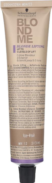 Image du produit Schwarzkopf Blondme - Blonde Lifting Ice-Irisé (L-Ice-Irise)
