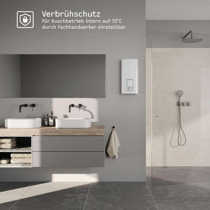 Produktbild Stiebel Eltron DHB 18/21/24 ST Trend Elektronischer Durchlauferhitzer, gradgenaue Temperatur dank 3i Technologie
