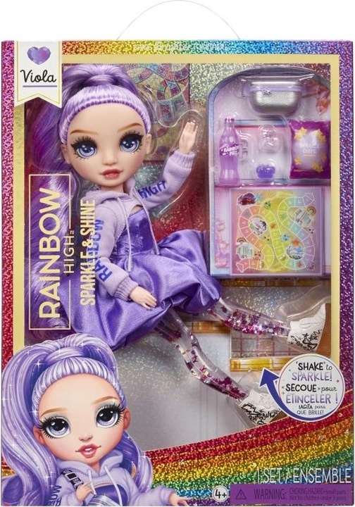Actual product image Rainbow High Sparkle & Shine Fashiondukke - VIOLA (Lilla)