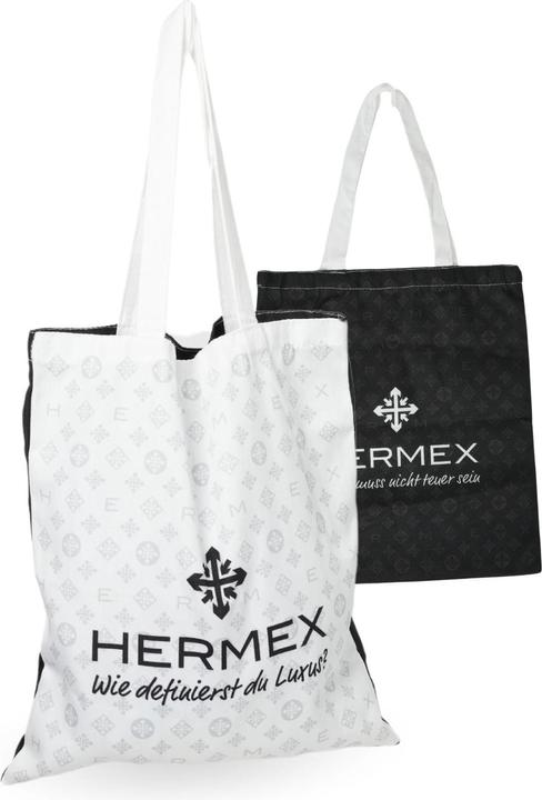 Produktbild Hermex Tragetasche Einkaufstasche Umhängetasche Leinentasche Tote Bag
