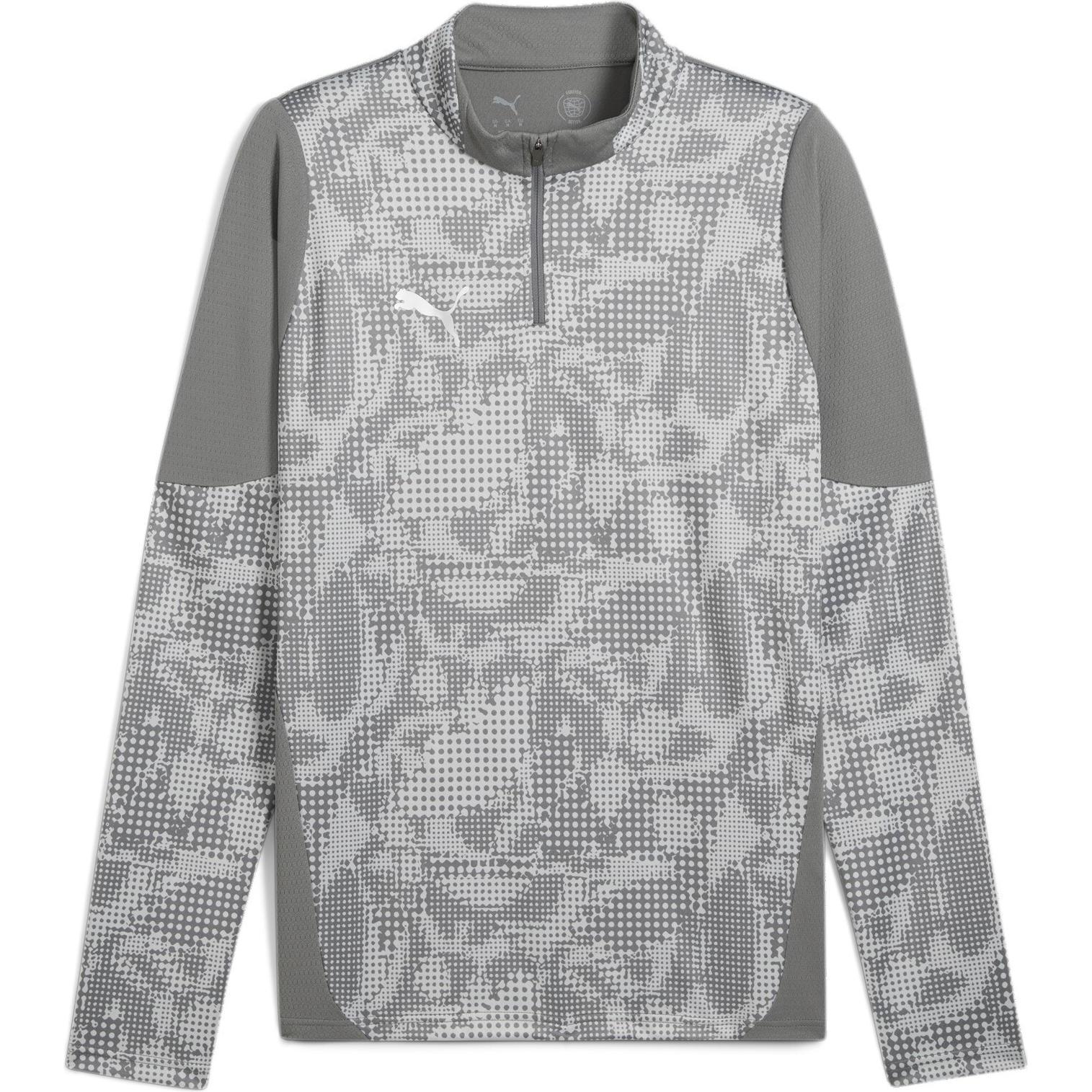 Puma, Herren, Sportshirt, teamCUP Training 1/4 Zip Top (M), Grau, M