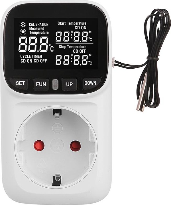 Produktbild Offgridtec Temperaturregler für Steckdose mit Digitalanzeige und externem Sensor